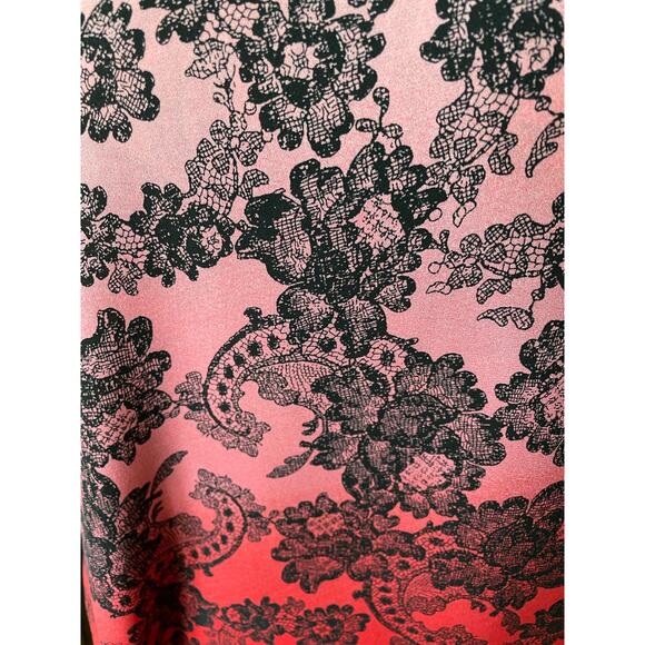 Vince Camuto Floral Print Ombre Poncho size Small - Picture 2 of 6